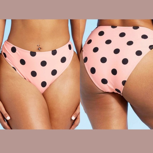 NWT Xhilaration Shirred Bikini Top ( Small ) Cheeky High Waist Bottom ( XS ) - Picture 11 of 12